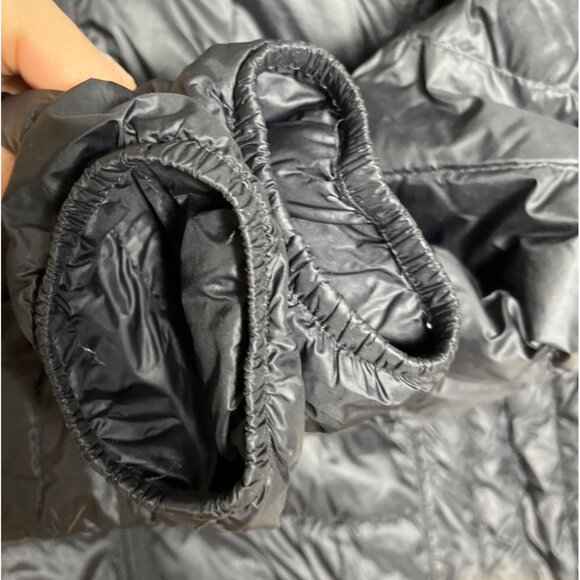 Heatkeep Jacket Black Puffer Hood Lightweight Quilted Winter Coat Womens S/M - Picture 11 of 12